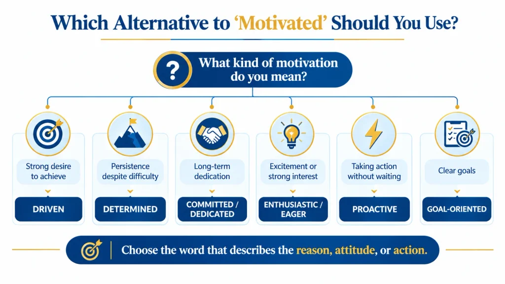 decision tree for choosing the right alternative to motivated